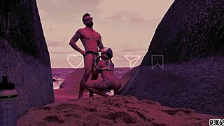 Blonde teen licks balls before taking big cock in gaping anal