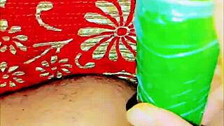 in this homemade bdsm scene, a cute exotic slave gets her assfucked with a cucumber toy, gaping wide as the sensual slut reaches climax.