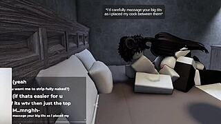 roblox bunny-girl with big ass and tits hops on cock for cute sexy filling up