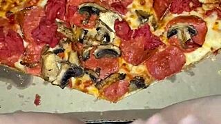 i'm the best amateur in los angeles masturbating with pizza. cum on food for kinky arab fetish with teen 18+ pussy wanting bbc