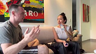 拉丁熟女玛丽安娜·桑多瓦尔肌肉男安德烈斯淋浴跨种族花絮 大奶假胸