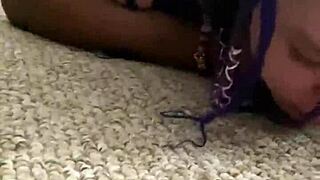 submissive girl moans black lives matter while getting broken in by black cock... oh yeah, that tight pussy and big tits action! 😈