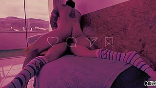 Blonde teen licks balls before taking big cock in gaping anal