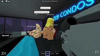 Watch these furry Roblox hotties dive into wild lesbian action!