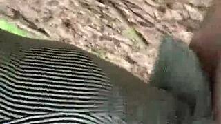 We Got Caught In The Forest As She Begged For N Word Dick!