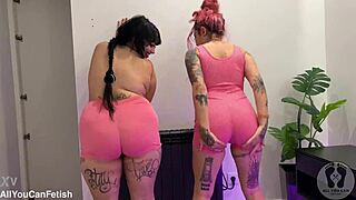 Huge boobs jumping wildly with belly fetish and ass shaking preview!