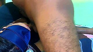 Why does my boyfriend's big black cock give me such rough deepthroat fucking as horny desi student?