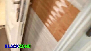 Had a blast in the kitchen with my ebony stepmom and her beautiful ass during our homemade fun