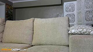 Oh Yes! Natural Tits 18yo Ebony Gets Tight Ass Stretched Deep on Casting Agent's Cock in Interracial Domination!