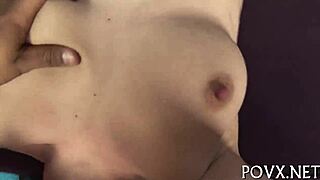 Intense Emotions Surge as Tight Pussy Teen 18+ Engages in Gripping Foreplay with Sucking and Missionary Fucking in Ripped Clothes