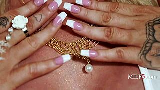 I dive into the G-cup games straight from heaven with big tits Lolly Dames in MILF action