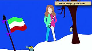 Teen 18+ Girl Unleashes Wild Pee Standing Up In Art Academy Home Studio