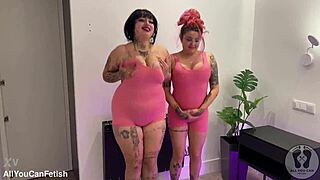 Huge boobs jumping wildly with belly fetish and ass shaking preview!