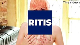 Blonde British 18 year old student in uniform teases with blowjob, deepthroat, and swallows huge cum load outdoors.