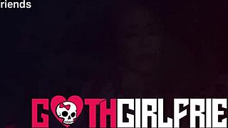 Angel youngs is this naughty busty goth getting facial after domination and hairy pussy riding.