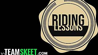 Hey, from city girl turning into farm slut with jerking stepdad's riding lessons