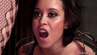 Watch This Kinky Lesbian Slave Get Bound and Anal Fucked in Pile Driver BDSM with Whipping!