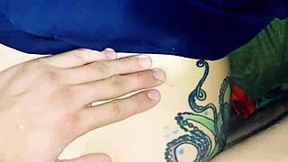 Petite student girl in skirt gets punished with rough doggystyle in garage