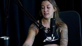 watch the naughty interview full of debauchery with flor de damiana and vovô moai in porn cast brazil - part 2 on sheer red