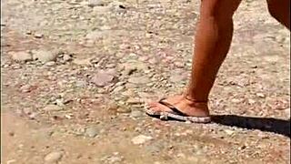 offering money to venezuelan girl for public fucking in jeans while doing yoga outdoors