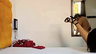 Recording My Stepfather Watching Me Try On Clothes Ends With His Cock In My Tight Peruvian Pussy