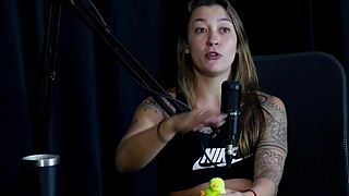 watch the naughty interview full of debauchery with flor de damiana and vovô moai in porn cast brazil - part 2 on sheer red