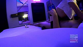 La secretaria cuckold follando frente a su marido 3 with milf and young 18+ couple