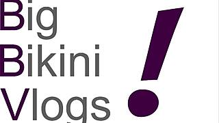 I feel so aroused by Mrs. James's huge fake tits bouncing in that big bikini.