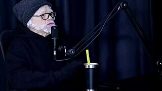 watch the naughty interview full of debauchery with flor de damiana and vovô moai in porn cast brazil - part 2 on sheer red