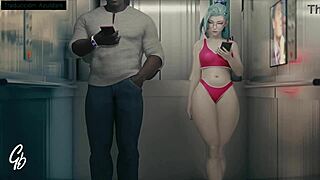 Black COCK Interracial SUCKING And ANAL Fucking In 3D Cartoon With Monster Oral Sex