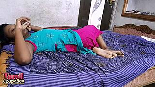 real indian homemade porn with rough college girlfriend fucking in hardcore missionary