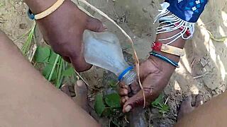 Indian Guy's First Time Doggy Style Fuck with Tight Pussy Ex-Girlfriend in Hindi Couples Video