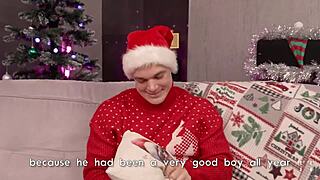 it's a christmas miracle that his massive cock didn't rip my tight asian pussy apart during rough deepthroat