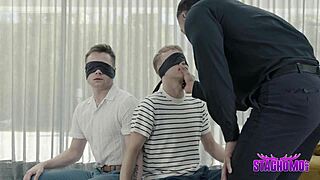 What do you think of these twinks andrew connor and noah white as mafia henchman nik fros dominates with big cock assfucking in 3 some?