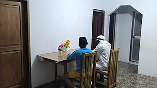 hey, a latino and his arab friend visit colombia for business and meet an extravagant waitress