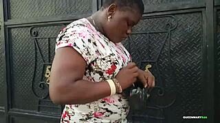 African Gift Travels from Lagos to Warri for Mad Fuck with Fan in Doggystyle Bent Over Action