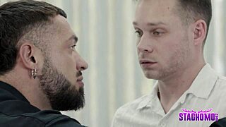 What do you think of these twinks andrew connor and noah white as mafia henchman nik fros dominates with big cock assfucking in 3 some?