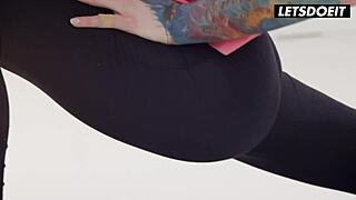 Will Ariana Shine's tight pussy handle gentle penetration after yoga on Whiteboxxx?