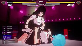 Lesbian Women Engage In Intense Masturbation And Anal Fingering Battle