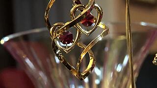 milf girlfriends with huge breasts and big asses kissing and fingering pussies while penetrating each other with toys in lingerie