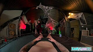 oh man hocus pocus with those three witches on halloween at ladylyne got me goin wild