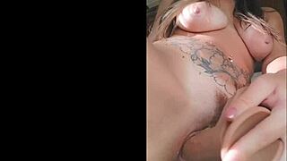 Hot Orgasm and Very Sweet Creamy Pussy with Big Natural Tits Milf Solo Masturbation Dildo