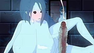 Big Ass Babe Gives Blowjob and Handjob to Monster Cock in Cumshot Compilation