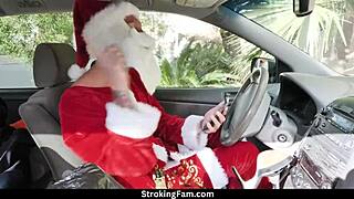 christmas family orgy features charlotte sins with rion king and quinton james in group action