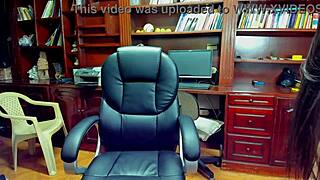 Teen Secretary Masturbates Anal Deep in Office Setting