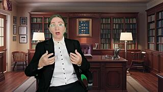 Will This Hypnotized Busty Mature MILF Principal Fall For The Bully's Secret Weapon In Role-Play?