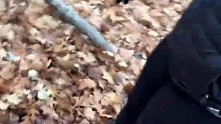 they get caught licking ass outside in the snow, leading to bent over doggystyle fucking and multiple cumshots with condom play