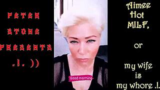 Hot Russian mature bitch born as cool whore teases in solo striptease