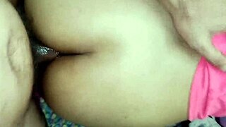 Curvy Indian maid in mistress clothes takes rough anal from owner pov