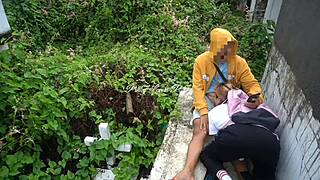 Pinay Student: Secret Cemetery Fuck with Teacher or Get Caught?